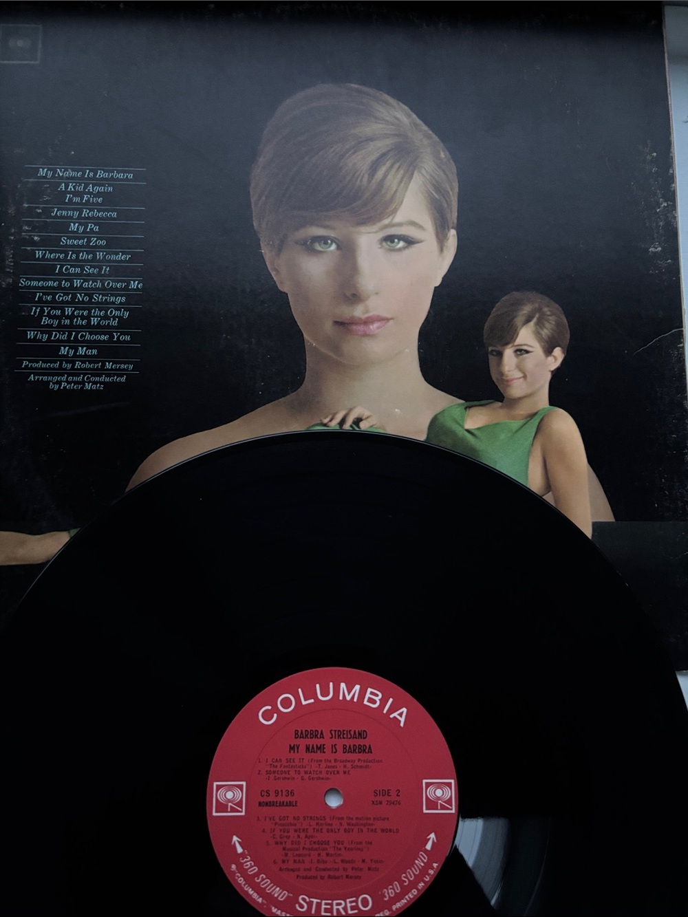 Barbra Streisand My Name is Barbara Vinyl LP Columbia